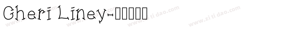 Cheri Liney字体转换